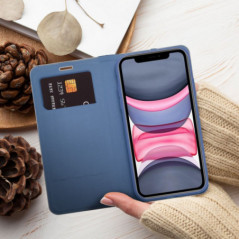 Apple iPhone 16e Wallet Cases LUNA Book Carbon Carbon Fibre, Elegant  Blue