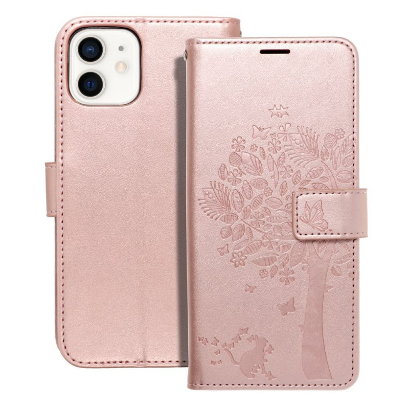 Apple iPhone 12 Wallet Cases MEZZO Book Rose gold