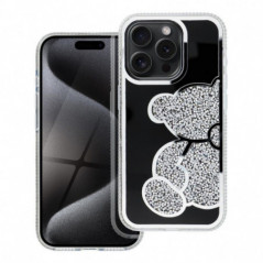 Apple iPhone 16e Case Teddy bear Silver