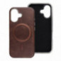 Apple iPhone 12 Case Gentleman Mag Cover Elegant  MagSAFE  Brown