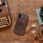 Apple iPhone 12 Case Gentleman Mag Cover Elegant  MagSAFE  Brown