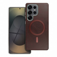 Samsung Galaxy A36 Case Gentleman Mag Cover Elegant  MagSAFE  Brown