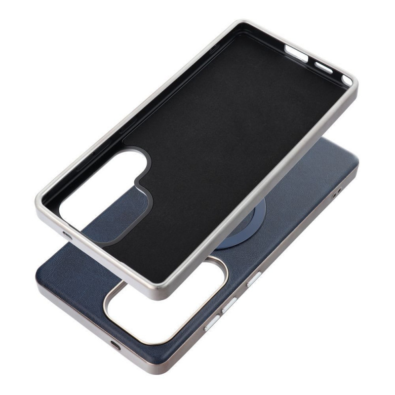 Samsung Galaxy S25 Plus Case Gentleman Mag Cover Elegant MagSAFE Navy blue Samsung Galaxy S25 Plus Case Gentleman Mag Cover Elegant MagSAFE Navy blue