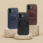 Apple iPhone 12 Case Gentleman Mag Cover Elegant  MagSAFE  Navy blue
