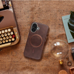 Apple iPhone 11 Case Gentleman Mag Cover Elegant  MagSAFE  Brown