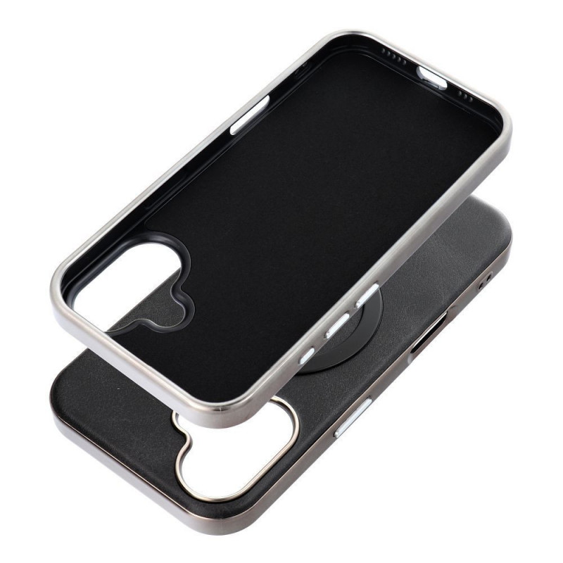 Apple iPhone 12 Pro Case Gentleman Mag Cover Elegant MagSAFE Black Apple iPhone 12 Pro Case Gentleman Mag Cover Elegant MagSAFE Black