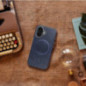 Apple iPhone 12 Pro Case Gentleman Mag Cover Elegant MagSAFE Navy blue Apple iPhone 12 Pro Case Gentleman Mag Cover Elegant MagSAFE Navy blue