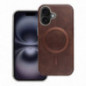 Apple iPhone 16e Case Gentleman Mag Cover Elegant MagSAFE Brown Apple iPhone 16e Case Gentleman Mag Cover Elegant MagSAFE Brown