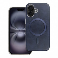 Apple iPhone 16e Case Gentleman Mag Cover Elegant  MagSAFE  Navy blue