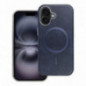 Apple iPhone 16e Case Gentleman Mag Cover Elegant  MagSAFE  Navy blue