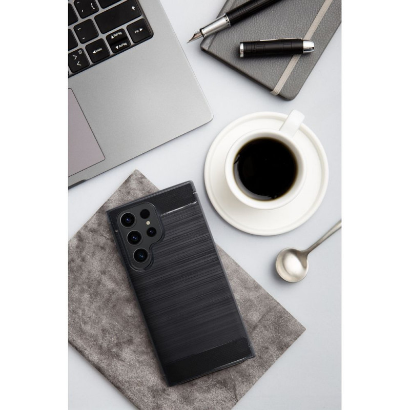 Motorola Moto G55 Case Carbon Elegant  Black