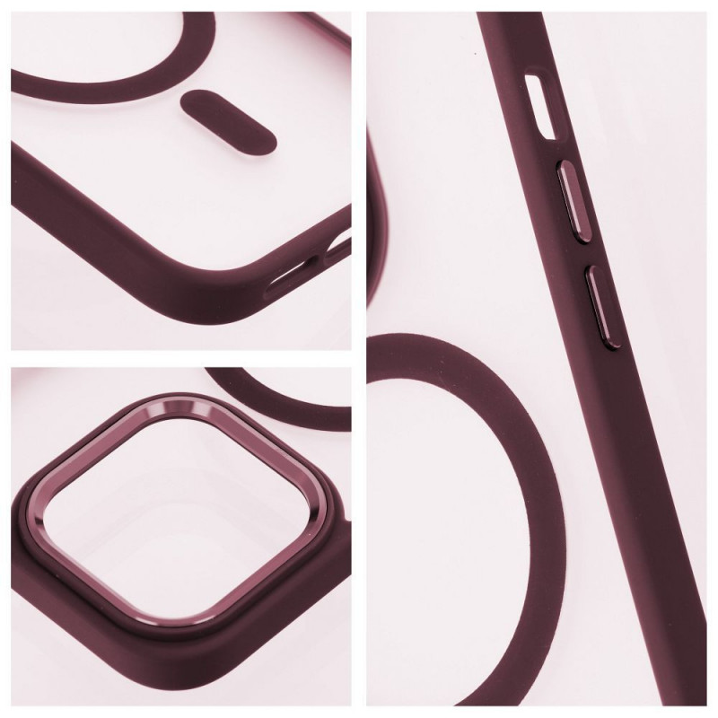 Samsung Galaxy S25 Case Matte Mag Cove MagSAFE  Plum red