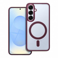 Samsung Galaxy S25 Case Matte Mag Cove MagSAFE  Plum red