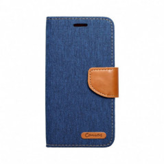Apple iPhone 16 Wallet Cases CANVAS Book Navy blue