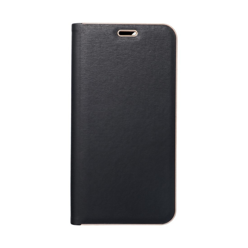 XIAOMI Redmi Note 14 4G Wallet Cases LUNA Book Gold Elegant  Black