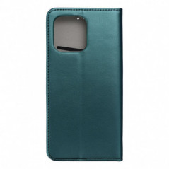 Motorola Moto G15 Wallet Cases Smart Magneto book Dark green
