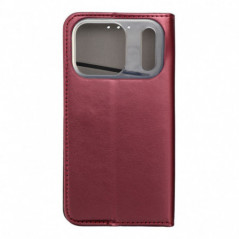 Apple iPhone 17 Pro Wallet Cases Smart Magneto book Burgundy