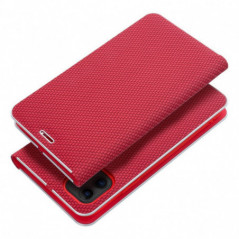 Apple iPhone 17 Air Wallet Cases LUNA Book Carbon Carbon Fibre, Elegant  Red