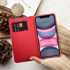 Apple iPhone 17 Air Wallet Cases LUNA Book Carbon Carbon Fibre, Elegant  Red