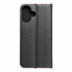 Apple iPhone 17 Wallet Cases LUNA Book Gold Elegant  Black