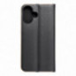 Apple iPhone 17 Wallet Cases LUNA Book Gold Elegant  Black