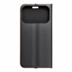 Apple iPhone 17 Pro Wallet Cases LUNA Book Gold Elegant  Black