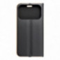 Apple iPhone 17 Pro Wallet Cases LUNA Book Gold Elegant  Black