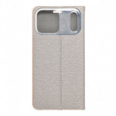 Apple iPhone 17 Pro Max Wallet Cases LUNA Book Gold Elegant  Silver