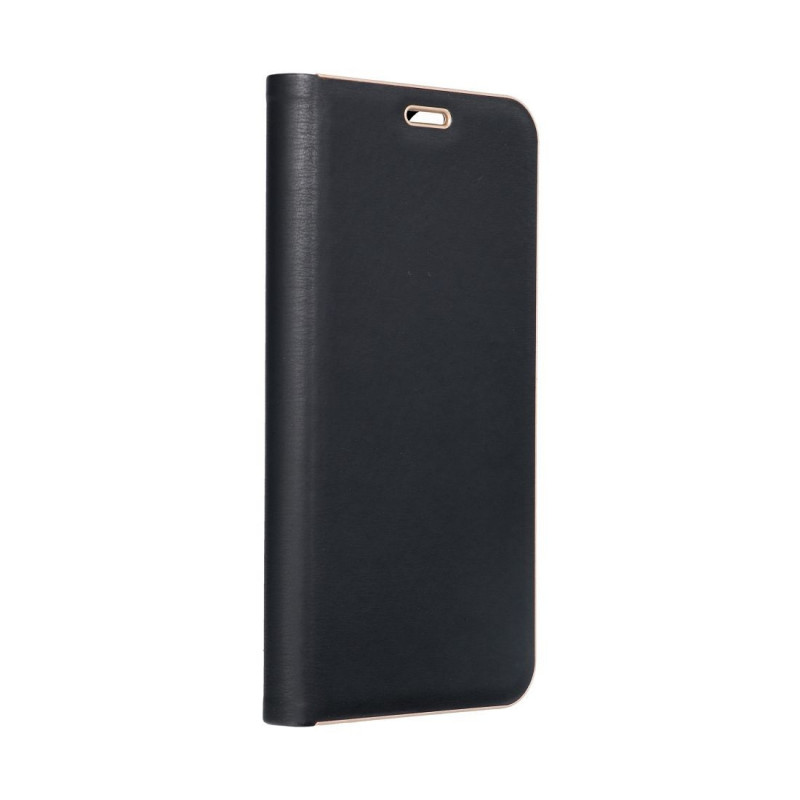 Apple iPhone 17 Pro Max Wallet Cases LUNA Book Gold Elegant  Black