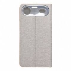 Apple iPhone 17 Air Wallet Cases LUNA Book Gold Elegant  Silver