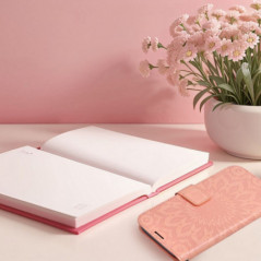 Apple iPhone 17 Air Wallet Cases MEZZO Book Peach fuzz