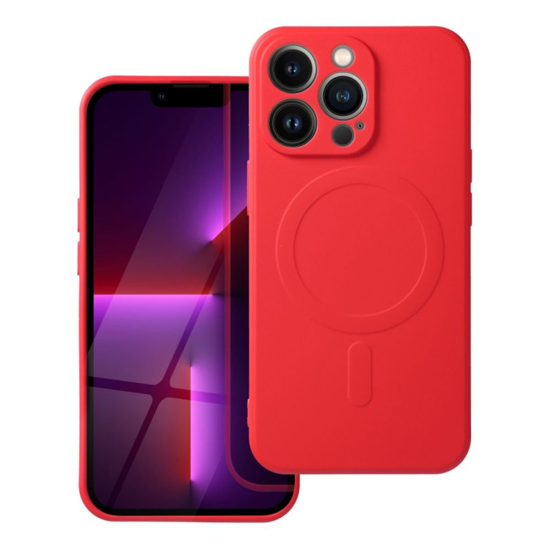 Apple iPhone 17 Pro Case Silicone Mag Cover MagSAFE  Red