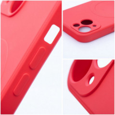 Apple iPhone 17 Pro Case Silicone Mag Cover MagSAFE  Red