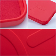 Apple iPhone 17 Pro Case Silicone Mag Cover MagSAFE  Red