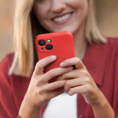 Apple iPhone 17 Pro Case Silicone Mag Cover MagSAFE  Red
