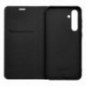 Samsung Galaxy S25 Edge Wallet Cases LUNA Book Carbon Carbon Fibre, Elegant  Black