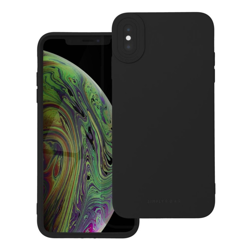 Apple iPhone XS Max Case Roar Luna Monochrome, Stylish, An aesthetic accessory  Black