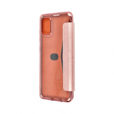 ELECTRO BOOK for Samsung Galaxy A51 FORCELL Case of 100% natural leather & TPU Gold