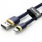 Cafule for iPhone Lightning 8-pin 2.4A 1M Gold+Blue Blue