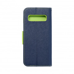 Samsung Galaxy S20 FE Wallet Cases Fancy Book Navy / Lime