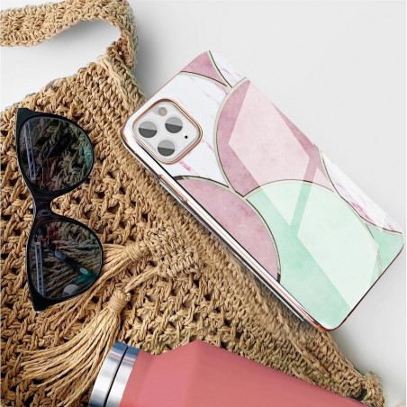 Marble cosmo for Apple iPhone 12 Pro FORCELL cover TPU Multicolour