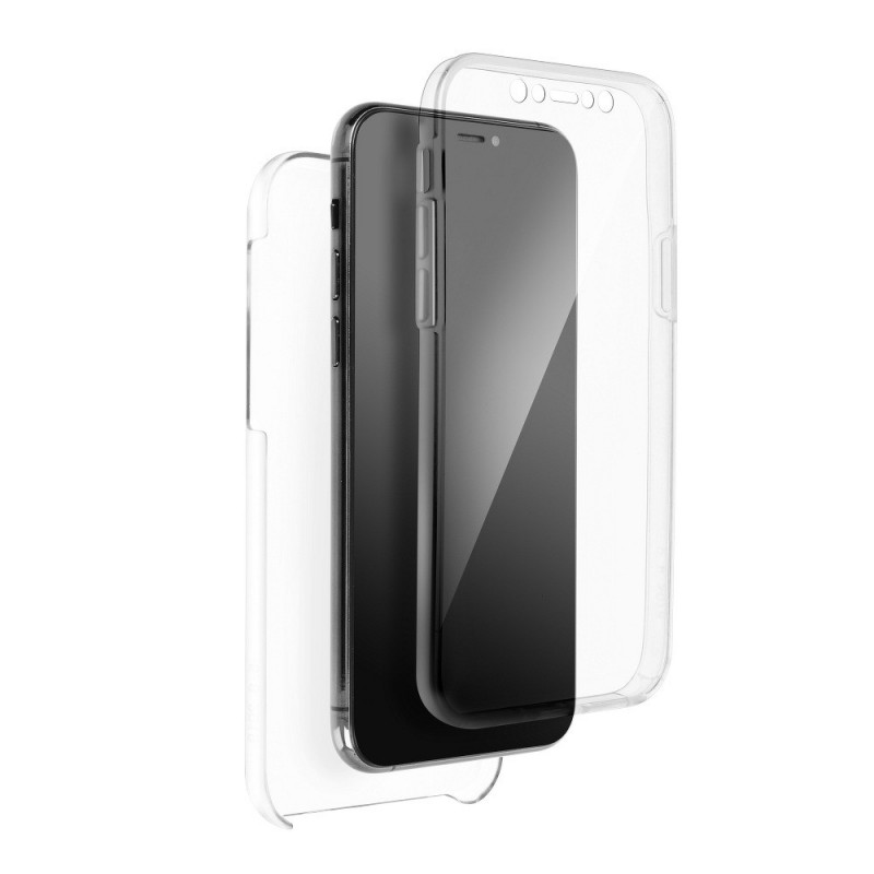 360 Full Cover PC + TPU for Samsung Galaxy S21 5G FORCELL Silicone phone case Transparent