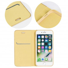 LUNA Book Gold for Apple iPhone 13 FORCELL Wallet case Gold