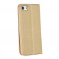 LUNA Book Gold for Apple iPhone 13 FORCELL Wallet case Gold