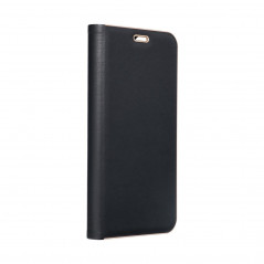 XIAOMI Redmi 12C Wallet Cases LUNA Book Gold Elegant  Black