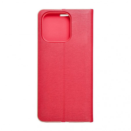 XIAOMI Redmi 12C Wallet Cases LUNA Book Gold Elegant  Red