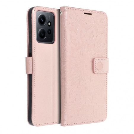 XIAOMI Redmi Note 12 4G Wallet Cases MEZZO Book Mandala  Rose gold