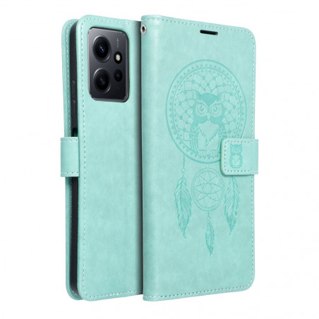 XIAOMI Redmi Note 12 5G Wallet Cases MEZZO Book Dreamcatcher Green