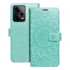 XIAOMI Redmi Note 12 Pro 5G Wallet Cases MEZZO Book Mandala Green