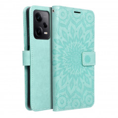 XIAOMI Redmi Note 12 Pro 5G Wallet Cases MEZZO Book Mandala Green